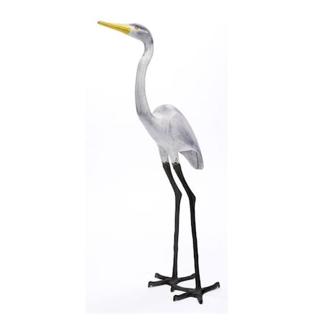Achla Designs Achla E-02 Great Egret Statue in Black- White- Yellow Alum E-02